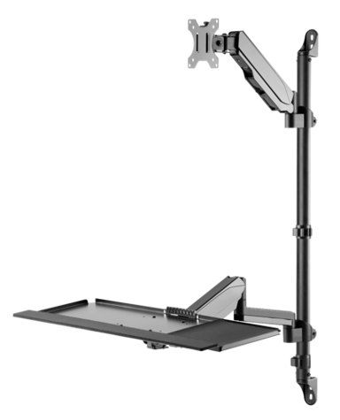 DIGITUS Zidni nosač za monitor 17"-32", podesiv po visini, okretni